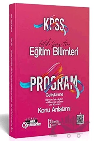 2021 KPSS Eğitim Bilimleri Program Geliştirme Konu Anlatımı – Fatih Genç – İSEM Yayıncılık kitap kapağı