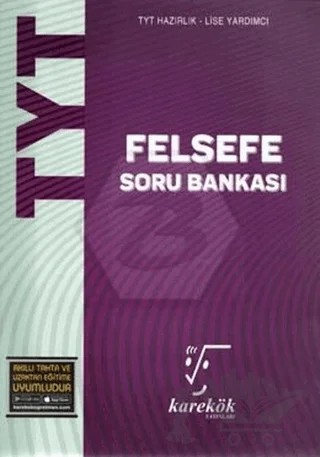 TYT Felsefe Soru Bankası – Kolektif – Karekök Yayıncılık kitap kapağı