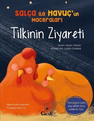 Tilkinin Ziyareti - Salça ile Havuç’un Maceraları – Melek Turgay – Floki Çocuk kitap kapağı