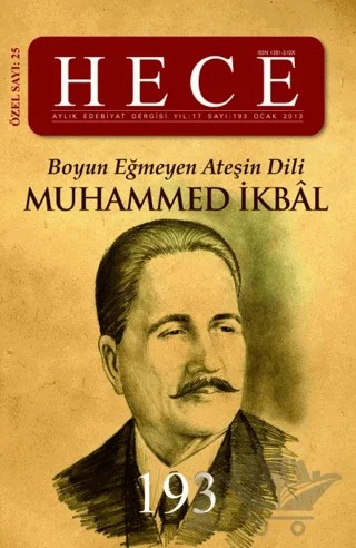 Hece Aylık Edebiyat Dergisi Sayı: 193 Muhammed İkbal Özel Sayısı: 25 – Hece Dergisi kitap kapağı