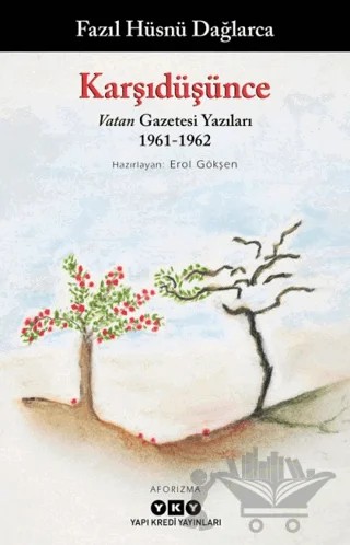 Karşıdüşünce – Fazıl Hüsnü Dağlarca – Yapı Kredi Yayınları kitap kapağı