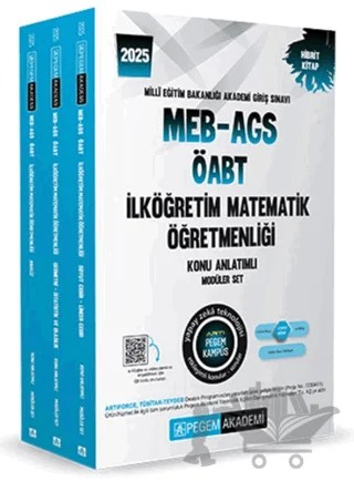 2025 KPSS ÖABT İlköğretim Matematik Öğretmenliği Konu Anlatımlı (3 Kitap) – Kollektif – Pegem Akademi Yayıncılık kitap kapağı