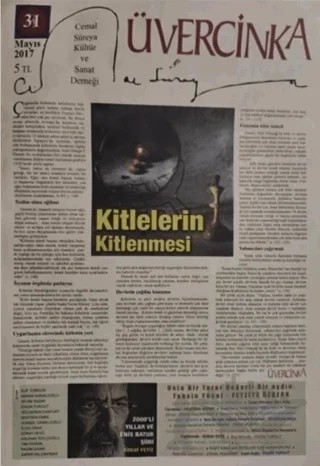 Üvercinka Dergisi Sayı: 31 Mayıs 2017 – Üvercinka Dergisi kitap kapağı