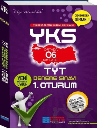 2018 YKS TYT 06 Tam İsabet Deneme Sınavı 1. Oturum – Kolektif – Evrensel İletişim Yayınları kitap kapağı