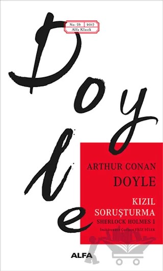 Kızıl Soruşturma – Sir Arthur Conan Doyle – Alfa Yayınları kitap kapağı