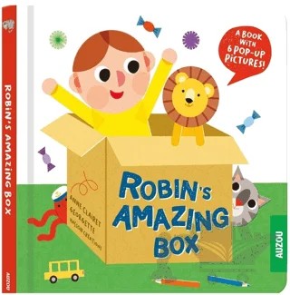 Robin's Amazing Box – Anne Clairet – Auzou Books kitap kapağı