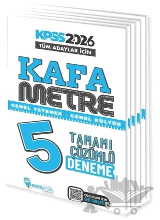 2026 KPSS Genel Yetenek Genel Kültür Kafametre 5 Deneme Çözümlü – Kolektif – Hoca Kafası Yayınları kitap kapağı