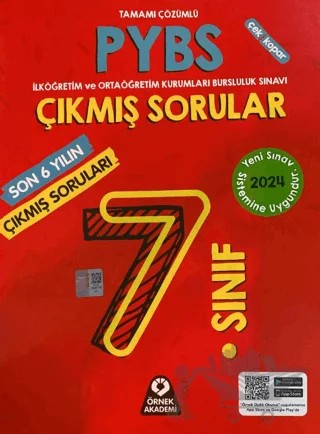 7. Sınıf PYBS Son 6 Yılın Çıkmış Soruları – Kolektif – Örnek Akademi kitap kapağı