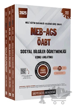 2025 MEB-AGS-ÖABT Sosyal Bilgiler Konu Anlatımlı – Kolektif – Pegem Akademi Yayıncılık kitap kapağı