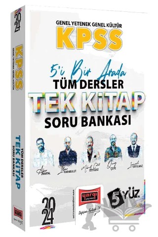 2024 KPSS Lisans GK-GY 5Yüz Ekibi Tüm Dersler Tek Kitap Soru Bankası – Kolektif – Yargı Yayınevi kitap kapağı