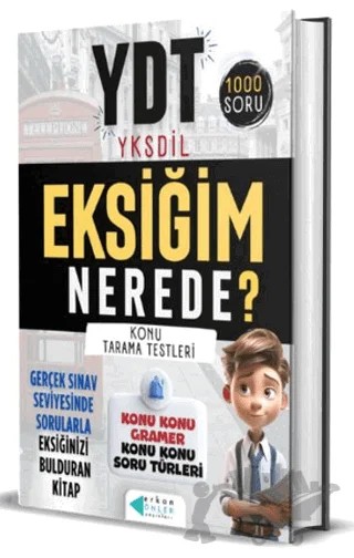 YDT - YKSDİL Eksiğim Nerede Soru Bankası – Kolektif – Erkan Önler kitap kapağı