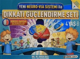 Yeni Neuro-Visa Sistemi ile Dikkati Güçlendirme Seti 4 Yaş B – Osman Abalı – Adeda Yayınları kitap kapağı