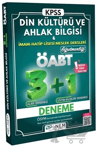 Tamamı Çözümlü ÖABT İHL - Din Kültürü Ve Ahlak Bilgisi Öğretmenliği 3+1 Deneme – Kolektif – Panem Yayınları kitap kapağı