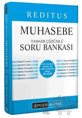2021 Reditus Muhasebe Tamamı Çözümlü Soru Bankası – Peril Özergün – Pegem Akademi Yayıncılık kitap kapağı
