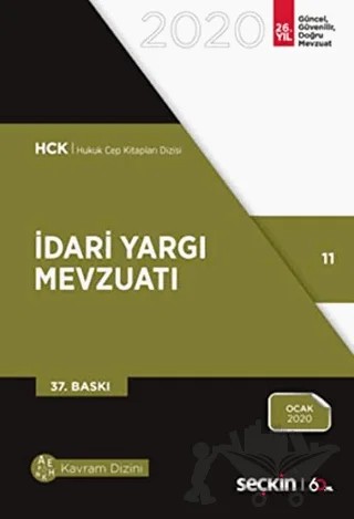 İdari Yargı Mevzuatı Cep 2019 – Kolektif – Seçkin Yayıncılık kitap kapağı