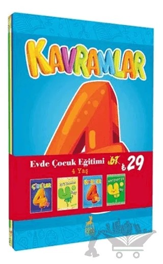 Evde Çocuk Eğitimi Seti 4 Yaş (4 Kitap Takım) – Kolektif – Ren Çocuk kitap kapağı