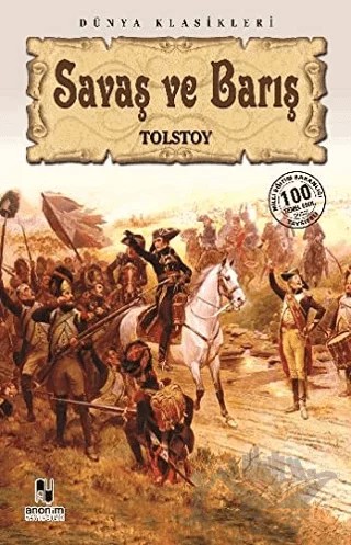 Savaş ve Barış – Lev Nikolayeviç Tolstoy – Anonim Yayıncılık kitap kapağı