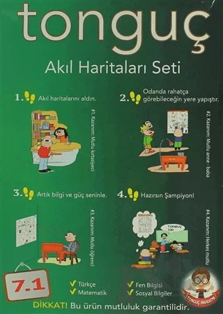 7. Sınıf 1. Dönem Akıl Haritaları Seti – Kolektif – Tonguç Akademi kitap kapağı