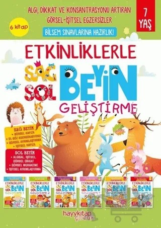 Etkinliklerle Sağ Beyin Sol Beyin Geliştirme (6 Kitap) – Canan Öztürk – Hayykitap kitap kapağı