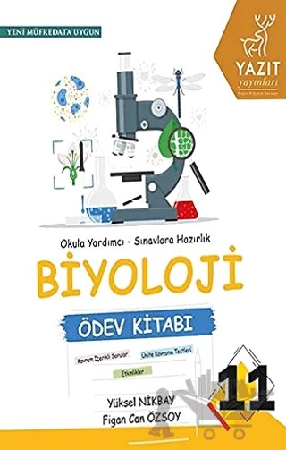 Yazıt 11. Sınıf Biyoloji Ödev Kitabı – Figen Can Özsoy, Yüksel Nikbay – Yazıt Yayıncılık kitap kapağı