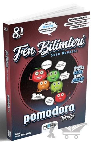 8. Sınıf Fen Bilimleri Pomodoro Soru Bankası – Kolektif – Mars Yayınları kitap kapağı