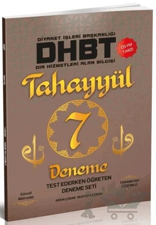 Tahayyül DHBT 7 Deneme Çözümlü – Mustafa Çoban, Adem Çoban – Tahayyül Yayınları kitap kapağı