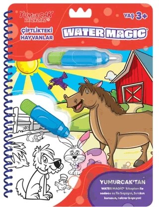 Çiftlikteki Hayvanlar - Yeni Water Magic – Kolektif – Yumurcak Yayınları kitap kapağı