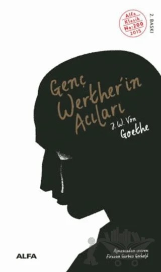 Genç Werther'in Acıları – Johann Wolfgang Von Goethe – Alfa Yayınları kitap kapağı