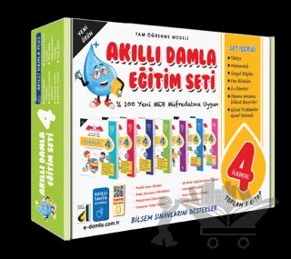Akıllı Damla Eğitim Seti - 4. Sınıf – Abdullah Çoşkun – Damla Yayınevi kitap kapağı