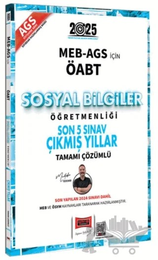 2025 MEB-AGS ÖABT Sosyal Bilgiler Öğretmenliği Son 5 Sınav Çıkmış Yıllar – Mustafa Özdemir – Yargı Yayınevi kitap kapağı