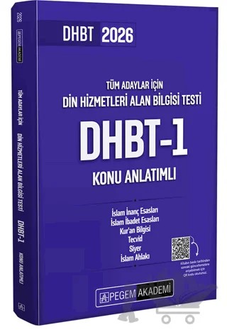 2026 Din Hizmetleri Alan Bilgisi Testi DHBT-1 Konu Anlatımlı – Kolektif – Pegem Akademi Yayıncılık kitap kapağı