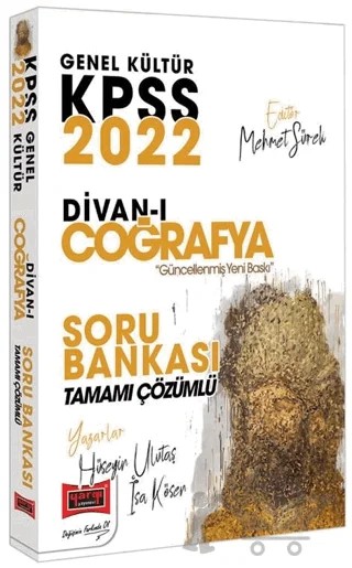 KPSS Divanı Coğrafya Soru Bankası Çözümlü – Hüseyin Ulutaş – Yargı Yayınevi kitap kapağı