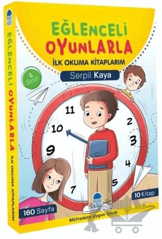 Eğlenceli Oyunlarla İlk Okuma Kitaplarım Set (10 Kitap) – Serpil Kaya – Mavi Kirpi Yayınları kitap kapağı