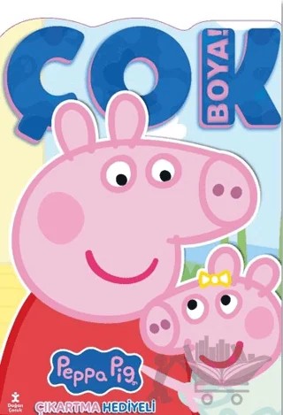 Peppa Pig ve Evie - Çok Boya! Çıkartmalı Dev Boyama Kitabı – Kolektif – Doğan Çocuk kitap kapağı