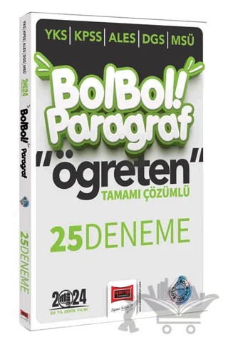 2024 KPSS ALES DGS YKS MSÜ Bol Bol Öğreten Paragraf Tamamı Çözümlü 25 Deneme – Kolektif – Yargı Yayınevi kitap kapağı