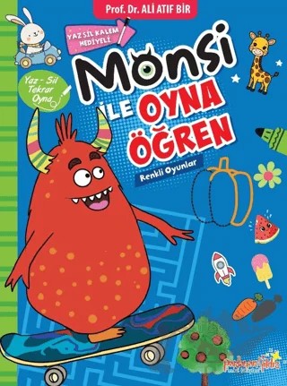 Monsi ile Oyna Öğren Renkli Oyunlar – Ali Atıf Bir – Parlayan Yıldız kitap kapağı