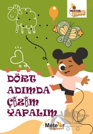 Dört Adımda Çizim Yapalım – Kolektif – Meteor Yayınevi kitap kapağı