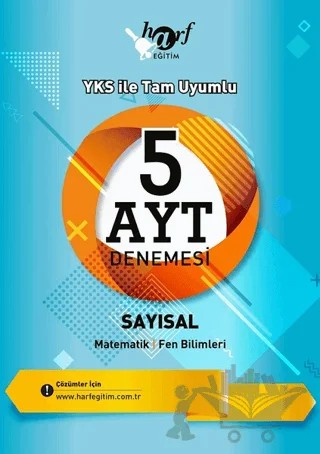 Sayısal 5 AYT Denemesi – Kolektif – Harf Eğitim Yayıncılık kitap kapağı