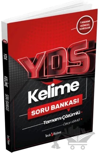 YDS Kelime Tamamı Çözümlü Soru Bankası 2022 – Özkan Kırmızı – Tercih Akademi Yayınları kitap kapağı