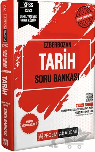 2023 Ezberbozan KPSS Genel Yetenek Genel Kültür Tarih Soru Bankası – Kolektif – Pegem Akademi Yayıncılık kitap kapağı
