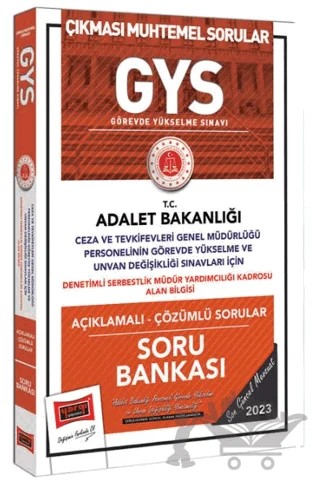 Adalet Bakanlığı Ceza Tevkifevleri Genel Müdürlüğü GYS ve Unvan Değişikliği Sınavları İçin Denetimli Serbestlik Müdür Yardımcılığı Kadrosu Alan Bilgisi Sınavı İçin Açıklamalı Soru Bankası – Kolektif – Yargı Yayınevi kitap kapağı