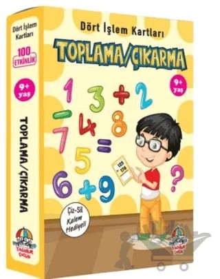 Toplama Çıkarma - Dört İşlem Kartları 9+ Yaş – Kolektif – Yağmur Çocuk kitap kapağı