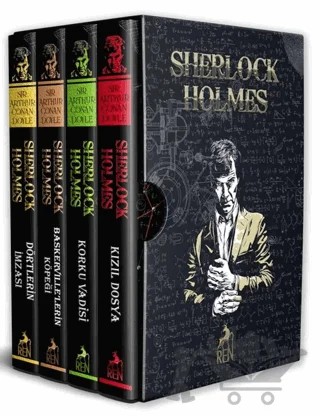 Sherlock Holmes 4 Kitap Özel Baskı Set – Sir Arthur Conan Doyle – Ren Kitap kitap kapağı