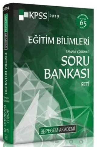 2019 KPSS Eğitim Bilimleri Tamamı Çözümlü Modüler Soru Bankası Seti - 6 Kitap – Kolektif – Pegem Akademi Yayıncılık kitap kapağı