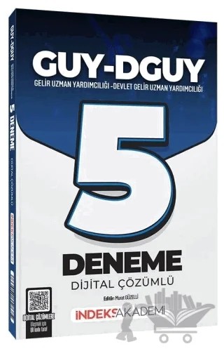 GUY-DGUY Gelir Uzman Yardımcılığı 5 Deneme – Murat Güzelli – İndeks Akademi Yayıncılık kitap kapağı
