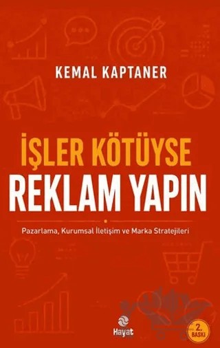 İşler Kötüyse Reklam Yapın – Kemal Kaptaner – Hayat Yayınları kitap kapağı