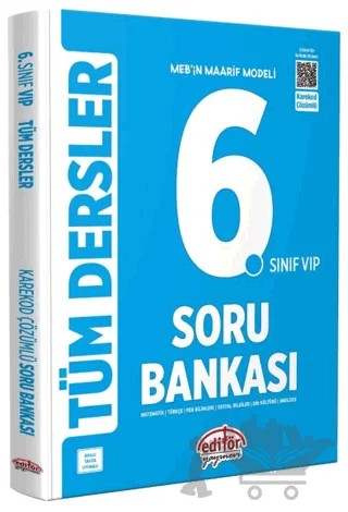 6. Sınıf VIP Tüm Dersler Soru Bankası – Kolektif – Editör Yayınevi kitap kapağı