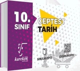 10. Sınıf Tarih Cep Test – Kolektif – Karekök Yayıncılık kitap kapağı