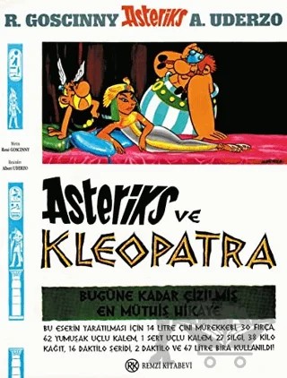 Asteriks ve Kleopatra – Albert Uderzo, Rene Goscinny – Remzi Kitabevi kitap kapağı