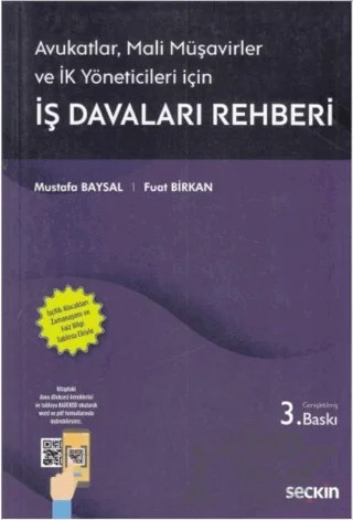 İş Davaları Rehberi – Mustafa Baysal, Fuat Birkan – Seçkin Yayıncılık kitap kapağı